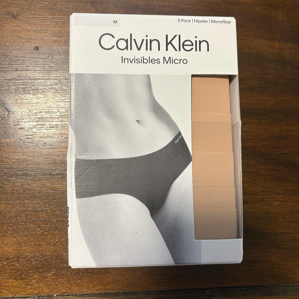Calvin Klein - 5 Pack Medium Hipsters - Tan
